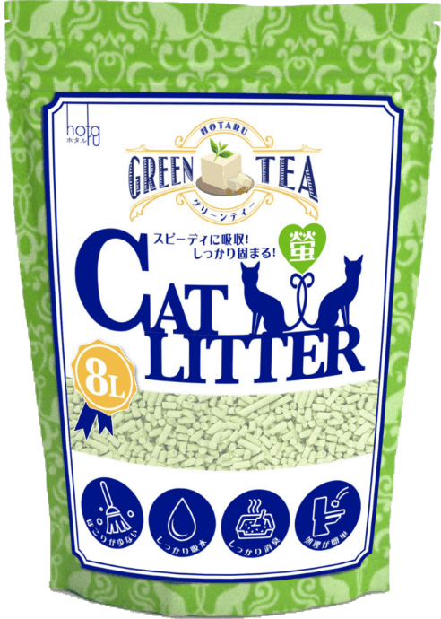 Hotaru 豆腐の猫砂 緑茶の香り 8L